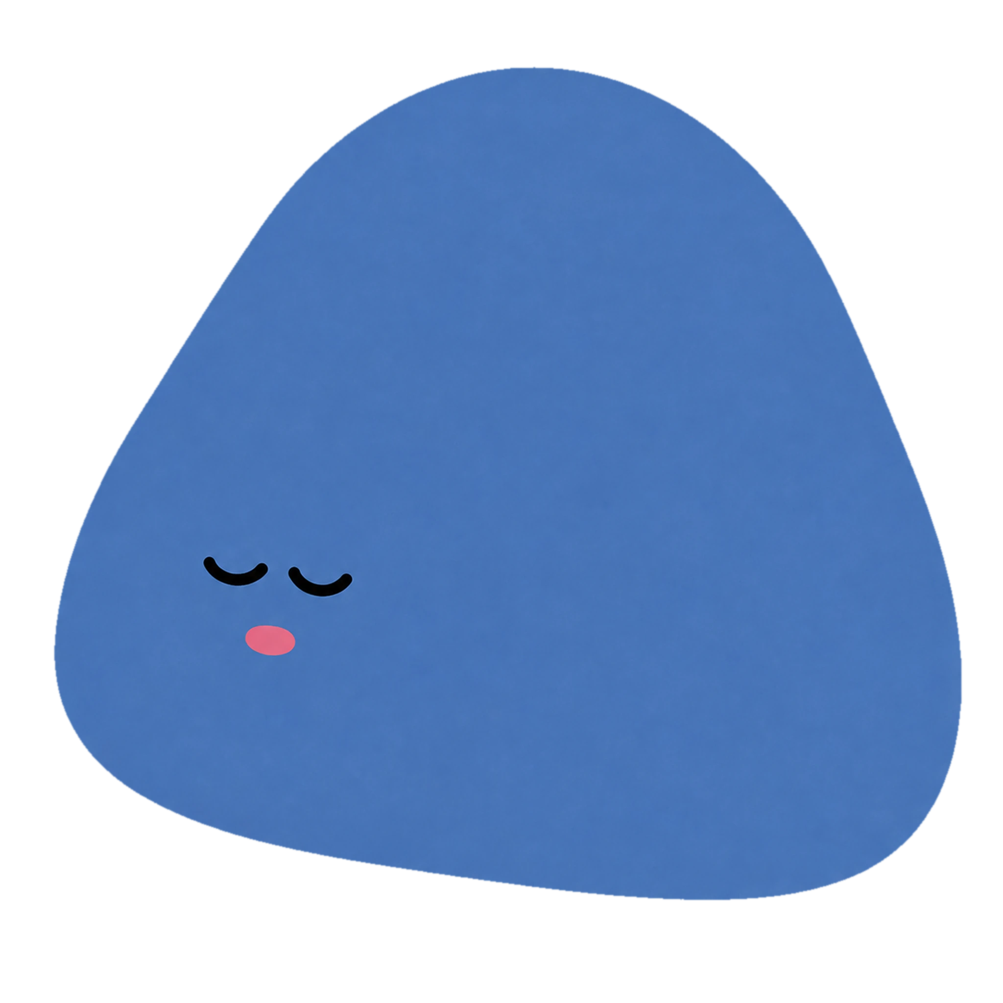 함께 숨 쉬는 파란 캐릭터